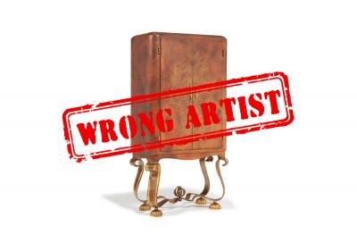 Attribution error at Christie's for a $20,000 cabinet to René DROUET